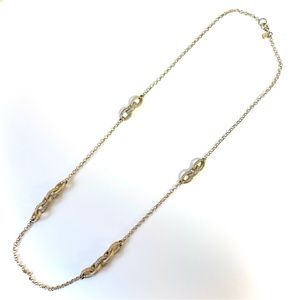 Banana Republic Pave Stone Long Necklace